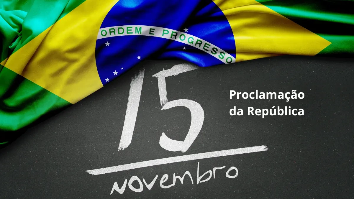 Post para as redes sociais sobre a Proclamação da República - Conteúdo educativo para compartilhar sobre a história do Brasil