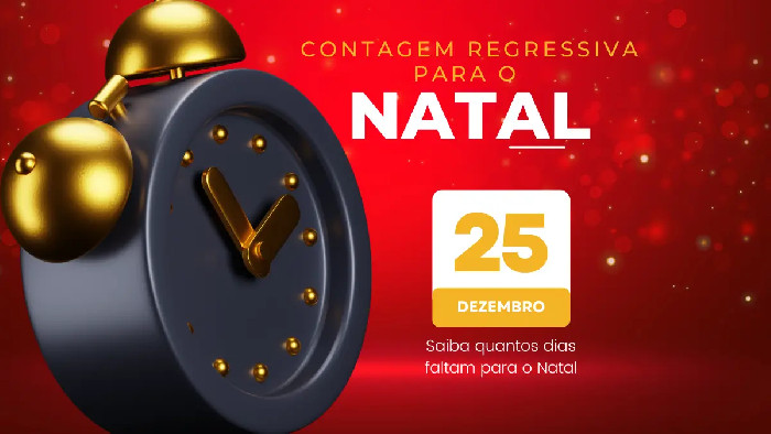 Faltam quantos dias para o Natal?