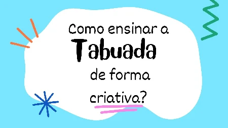 Ilustração para o artigo sobre métodos criativos de ensino da tabuada.