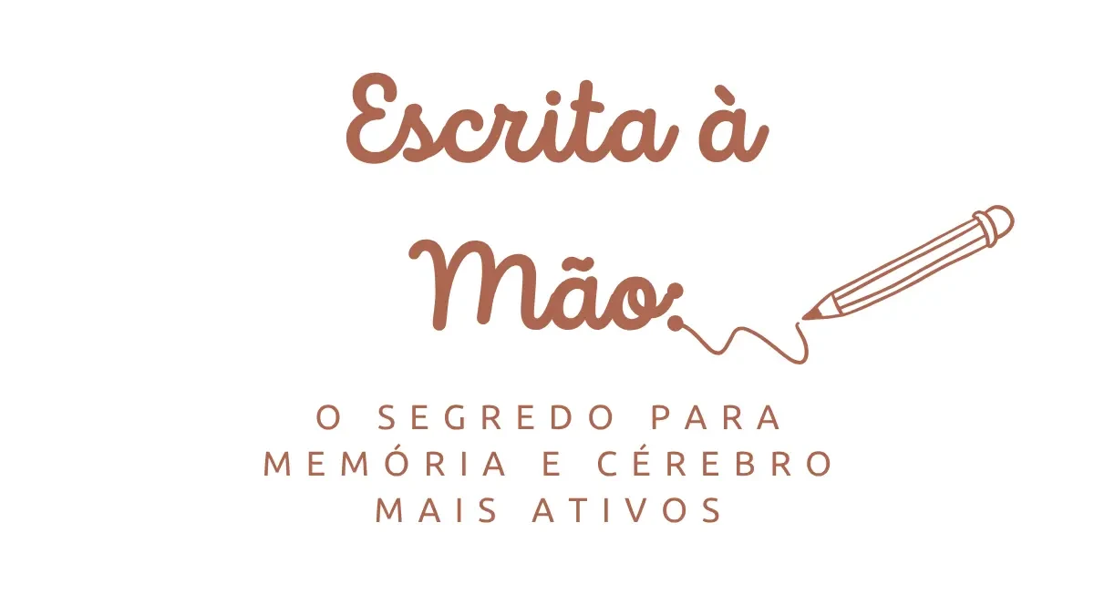 Escrita à Mão: Ativando Mente e Memória Imagem de uma pessoa escrevendo em um caderno, representando os benefícios da escrita à mão para o cérebro e a memória.
