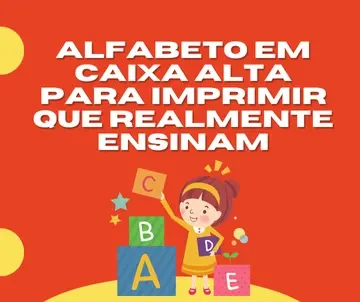 Ficha de atividade com o alfabeto em caixa alta para imprimir, mostrando a letra A e um avião, um recurso eficaz para a alfabetização.