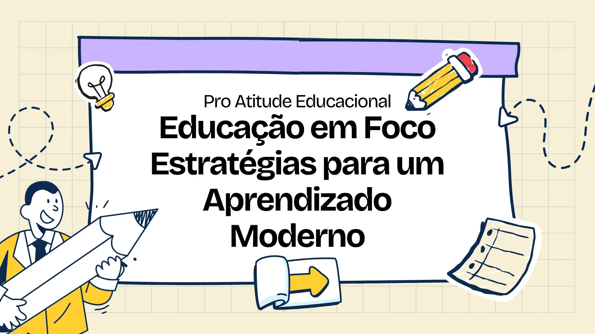 Representação visual do conceito Educação em Foco, mostrando um cérebro formado por conexões digitais e ícones de aprendizado, simbolizando estratégias para um aprendizado moderno.
