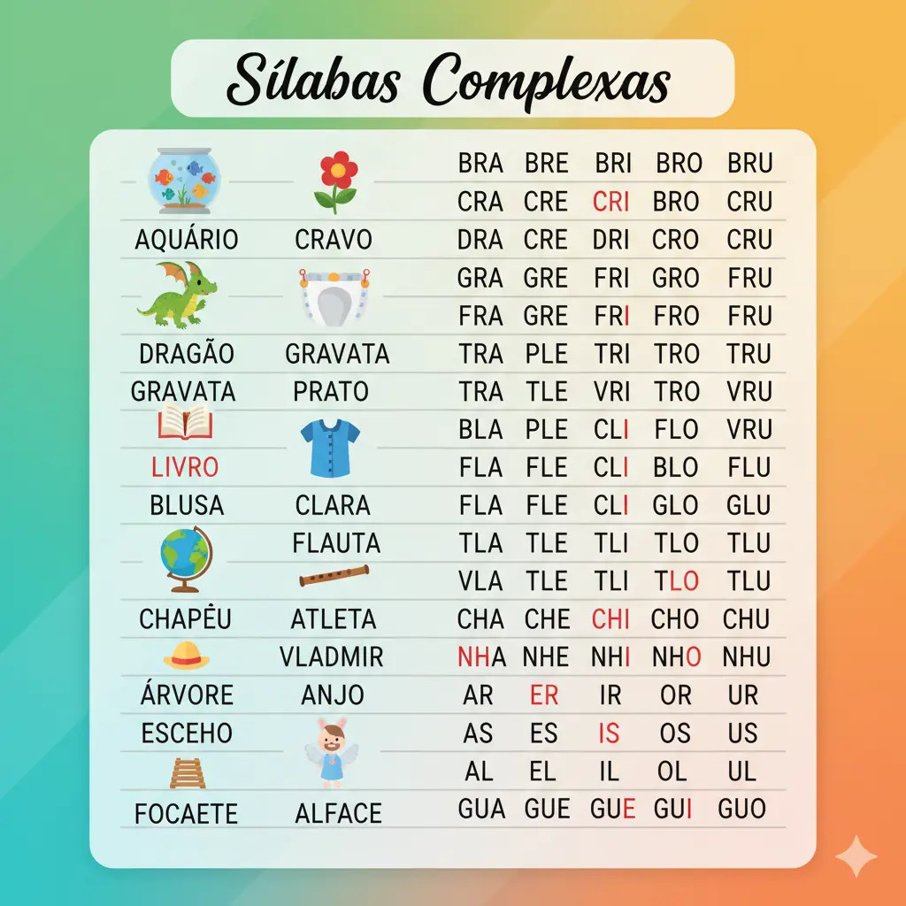 silabário de parede