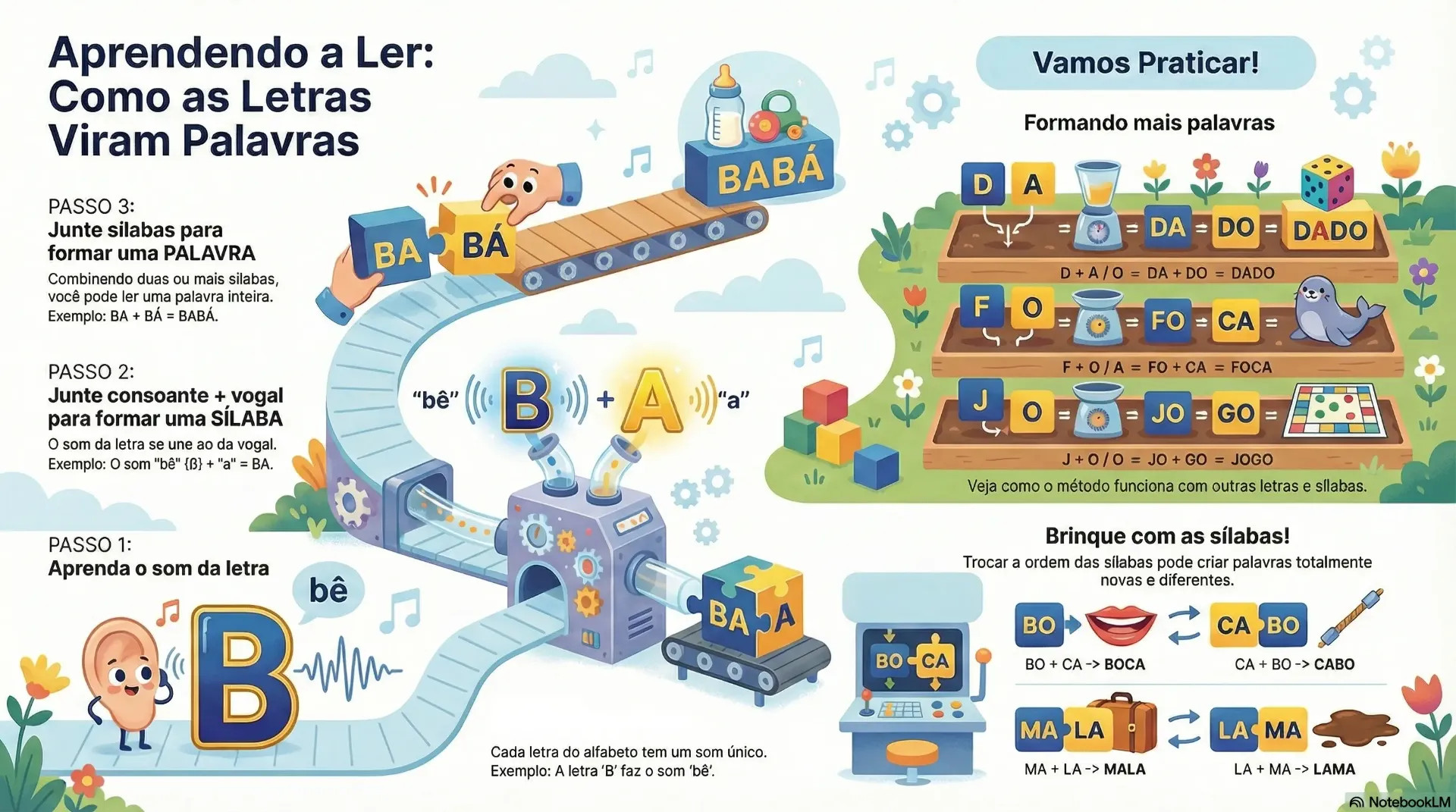 Como letras viram palavras