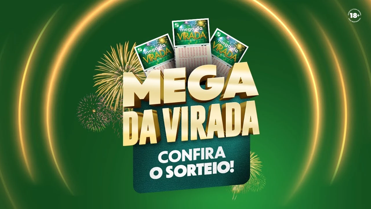 Urnas e bolas do sorteio da Mega da Virada 2025