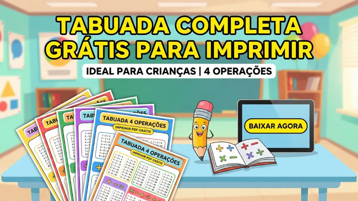 Tabuada completa para imprimir