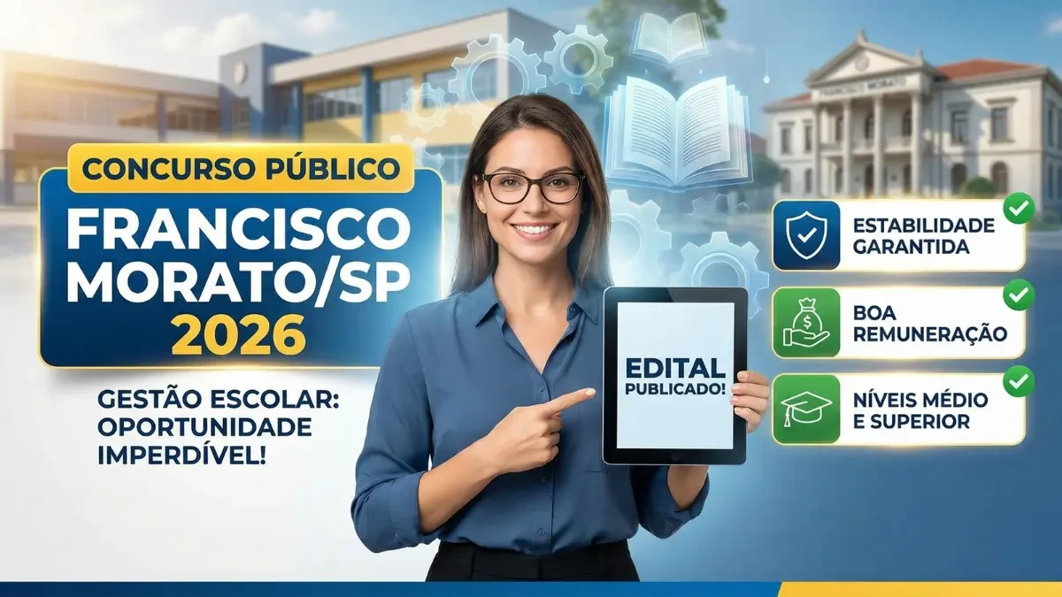 Concurso Público Prefeitura de Francisco Morato SP 2026 - Educação e Pedagogia