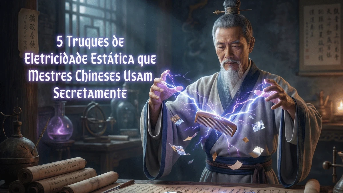 Experimentos de ciências com eletricidade estática realizados de forma didática e divertida