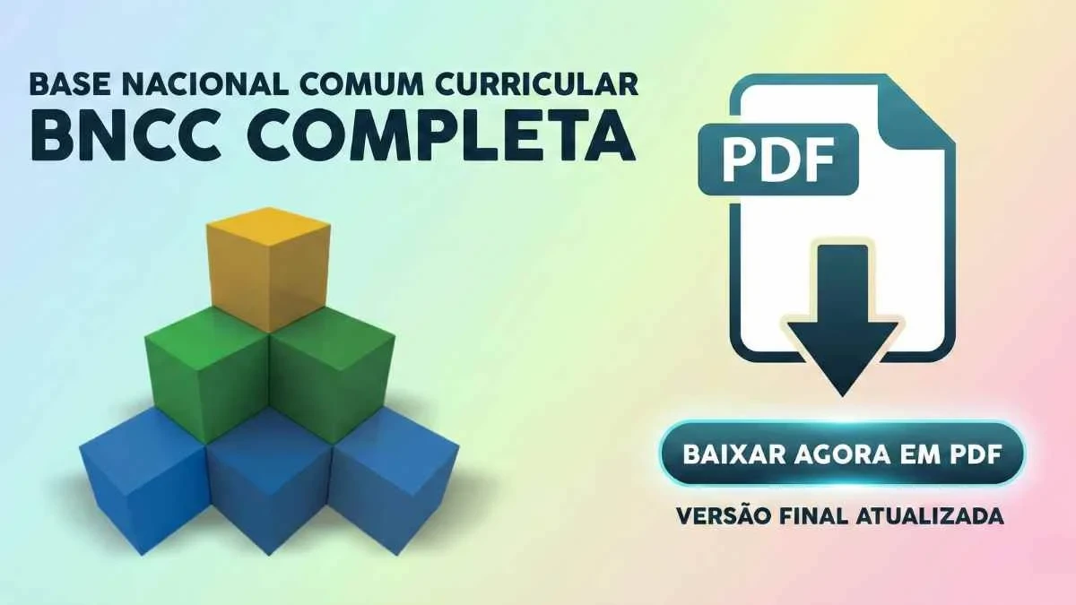Diagrama visual ilustrando a estrutura da BNCC completa para baixar em pdf