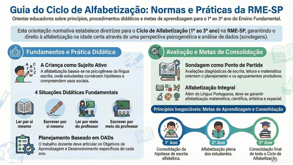 alfabetização em São Paulo: Infográfico